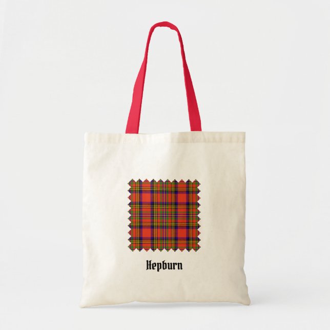 Tote Bag Clan Hepburn Tartan (Devant)