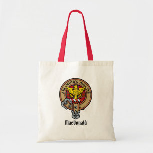 Tote Bag Clan MacDonald de Keppoch Crest sur Tartan