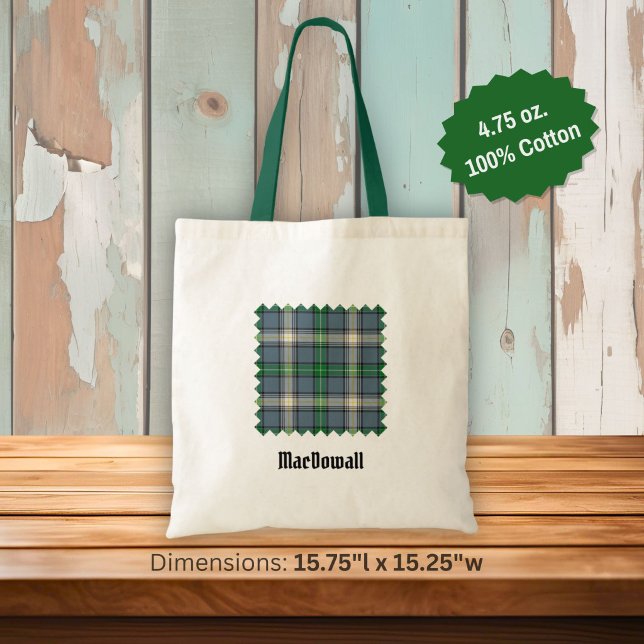 Tote Bag Clan MacDowall Tartan (Créateur téléchargé)