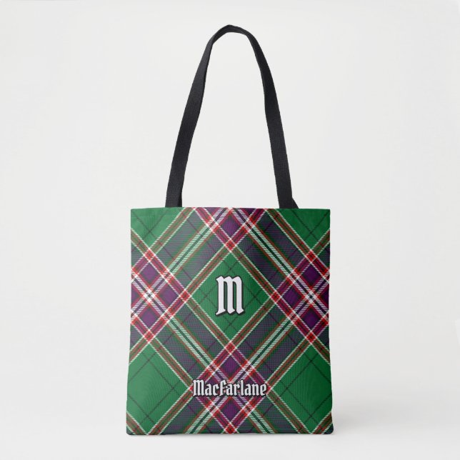 Tote Bag Clan MacFarlane Chasse moderne Tartan (Devant)