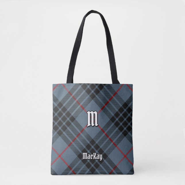 Tote Bag Clan MacKay Blue Tartan (Devant)