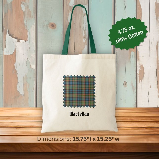 Tote Bag Clan MacLellan Ancient Tartan (Créateur téléchargé)