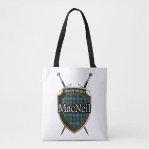 Tote Bag Clan MacNeil Swords et Shield Tartan Plaid