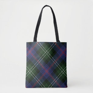 Tote Bag Clan Plaid Sutherland Tartan rustique