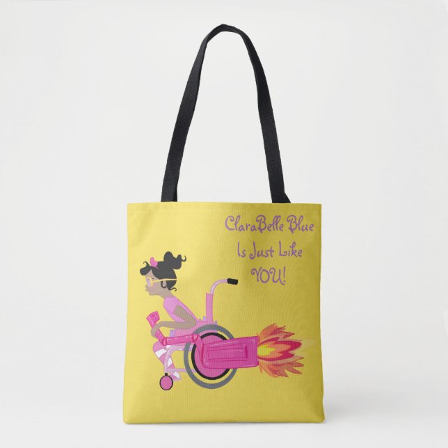 Tote Bag ClaraBelle Fourre-tout parfait bleu - jaune de (Devant)