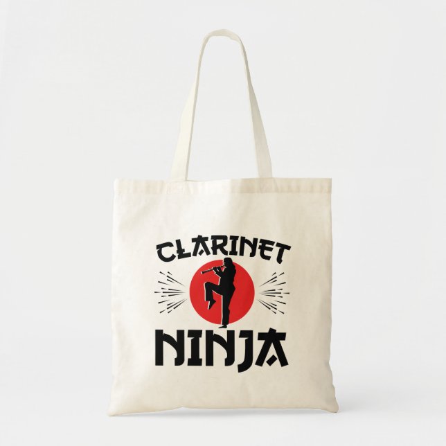 Tote Bag Clarinet Ninja Marching Band (Devant)