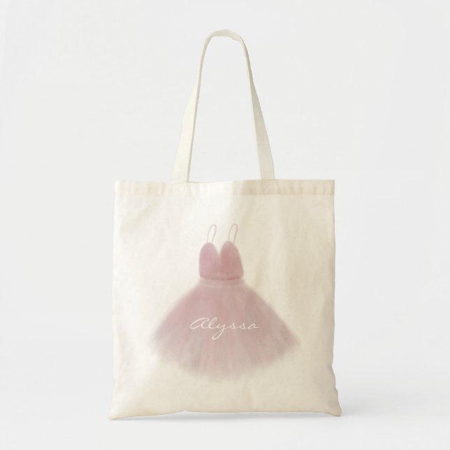 Tote Bag Classe de ballet Tutu Ballerina rose (Devant)