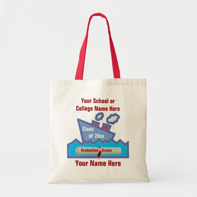 Tote Bag Classe de coutume de croisière d'obtention du (Devant)