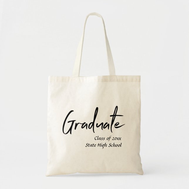 Tote Bag Classe de Fourre-tout Graduate avec monogramme et  (Devant)