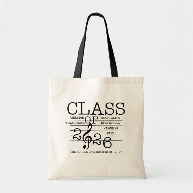 Tote Bag Classe de Marching Band 2026 (Devant)