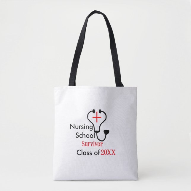 Tote Bag Classe de survivant de l'école de soins infirmiers (Devant)