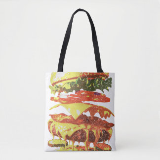 Tote Bag Classic Bite Since Forever – Vintage Burger Drip