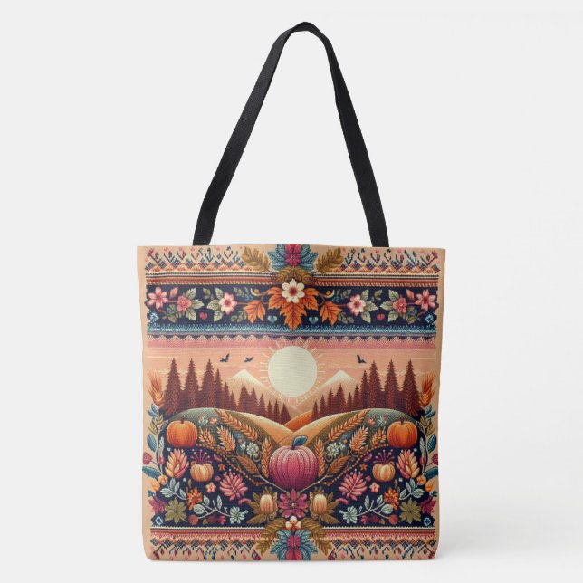 Tote Bag Classic Fair Isle automne/automne (Devant)