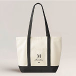 Tote Bag Classic Heart Bridesmaid Gift<br><div class="desc">Carry your wedding day essentials in style with our Classic Heart Bridesmaid Tote Bag. This chic, minimalist design features a bold monogram initial, personalized name, and a heart shaped icon. All design elements—including the initial, name, and heart—are fully color-editable. You can easily match the design colors to Zazzle's 'Impulse Tote'...</div>