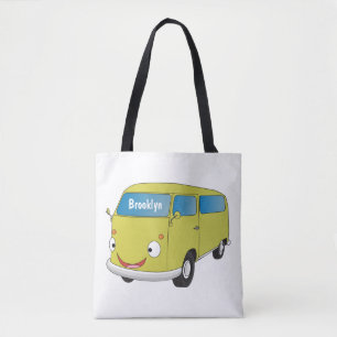 Tote Bag Classic lime green van cartoon
