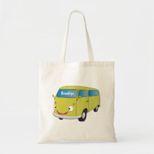 Tote Bag Classic lime green van cartoon
