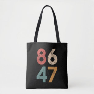 Tote Bag Classic Vintage 80s Style 86 47 Anti Trump