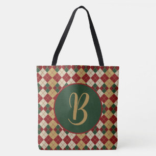 Tote Bag Classique, Jacquard de Noël/hiver à motifs