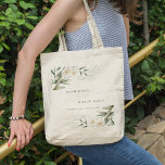 Tote Bag Classy Rustic Blanc Vert Vert Floral Bunch Mariage<br><div class="desc">Si vous avez besoin d'une personnalisation supplémentaire,  n'hésitez pas à m'envoyer un message sur yellowfebstudio@gmail.com .</div>