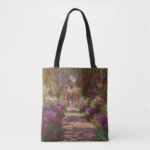 Tote Bag Claude Monet A Pathway à Monet's Garden