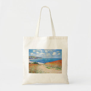 Tote Bag Claude Monet - Chemin dans les champs de blé à Pou