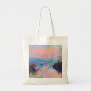 Tote Bag Claude Monet - Coucher Du Soleil Sur La Seine