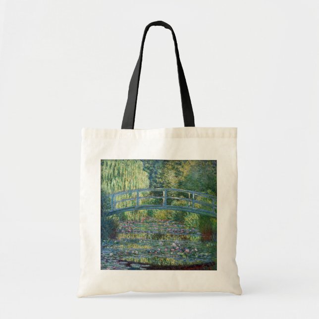Tote Bag Claude Monet - Eau Lily étang, Harmonie verte (Devant)