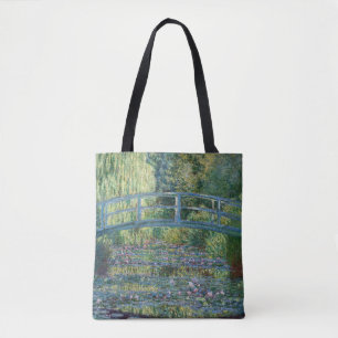 Tote Bag Claude Monet - Eau Lily étang, Harmonie verte