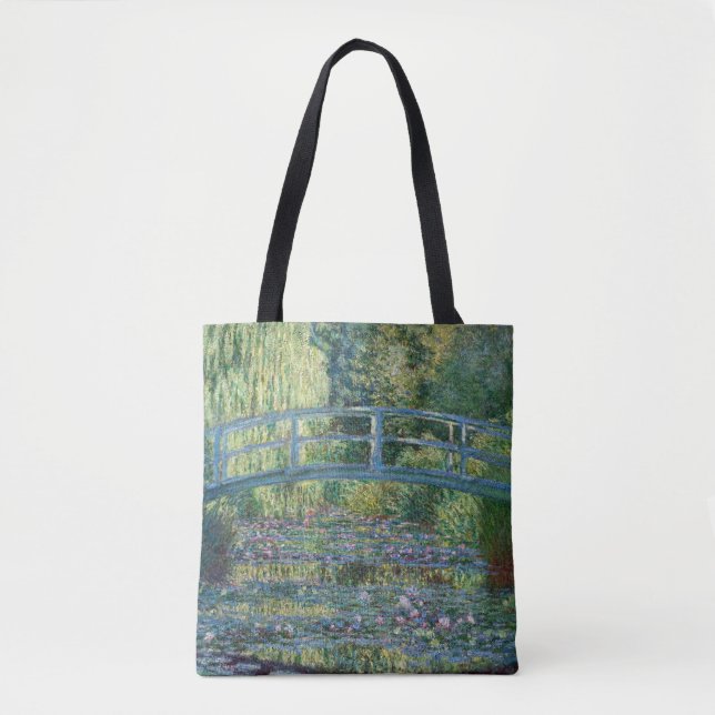Tote Bag Claude Monet - Eau Lily étang, Harmonie verte (Devant)