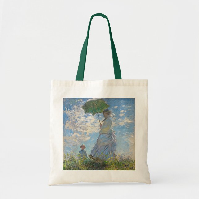 Tote Bag Claude Monet | Femme avec un parasol (Devant)