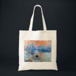 Tote Bag Claude Monet Impression, Sunrise (1872)<br><div class="desc">Claude Monet Impression,  Sunrise (1872) célèbre peinture. Attribution : Image par https://www.rawpixel.com/</div>