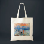 Tote Bag Claude Monet Impression, Sunrise (1872)<br><div class="desc">Claude Monet Impression,  Sunrise (1872) célèbre peinture. Attribution : Image par https://www.rawpixel.com/</div>