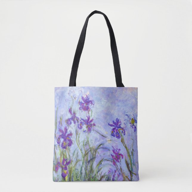 Tote Bag Claude Monet - Iris Mauves / Iris Mauves (Devant)