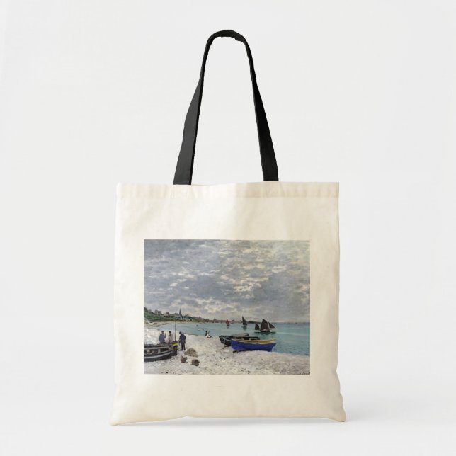 Tote Bag Claude Monet | La plage de Sainte-Adresse (Devant)