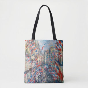 Tote Bag Claude Monet - La Rue Montorgueil - Paris