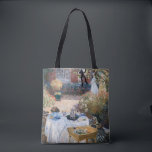 Tote Bag Claude Monet - Le déjeuner, panneau décoratif<br><div class="desc">Le déjeuner,  panneau décoratif / Le dejeuner,  panneau décoratif - Claude Monet,  1873</div>