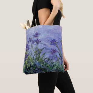 Tote Bag Claude Monet Lilac Irises