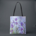 Tote Bag Claude Monet - Lilac Irises / Iris Mauves<br><div class="desc">Lilac Irises / Iris Mauves - Claude Monet,  1914-1917</div>