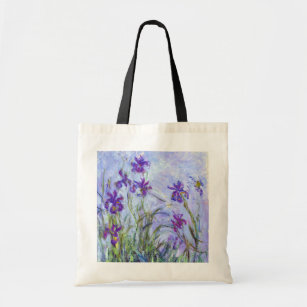 Tote Bag Claude Monet - Lilac Irises / Iris Mauves