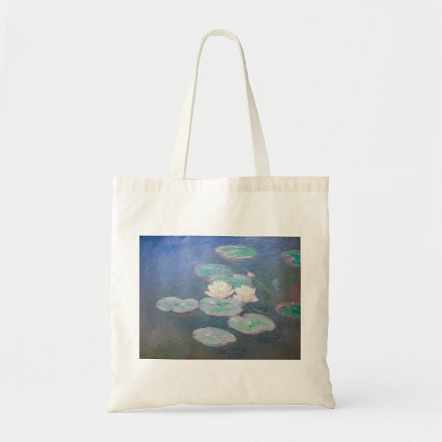Tote Bag Claude Monet - Lys à eau, effet du soir (Devant)
