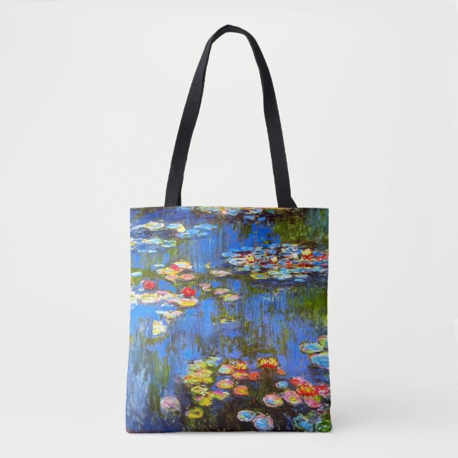 Tote Bag Claude Monet, Lys à eau, Impressionniste (Devant)