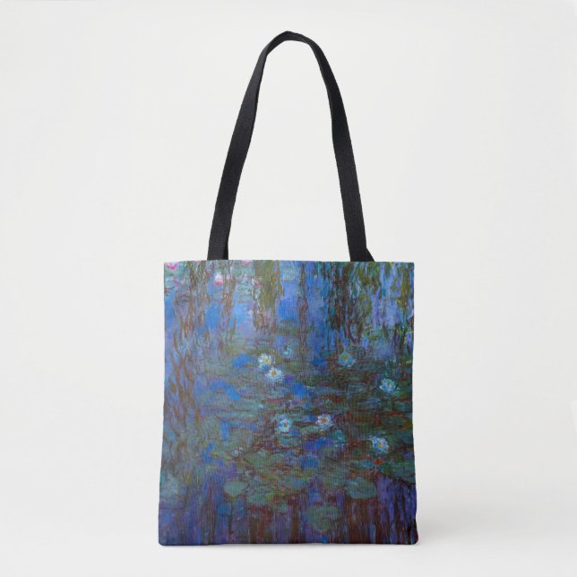 Tote Bag Claude Monet - Lys d'Eau Bleue (Devant)