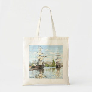 Tote Bag Claude Monet. Navires à cheval sur la Seine à Roue