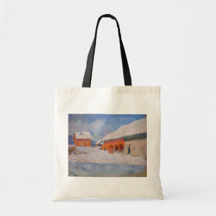 Tote Bag Claude Monet - Norvège, Maisons rouges à Bjornegaa