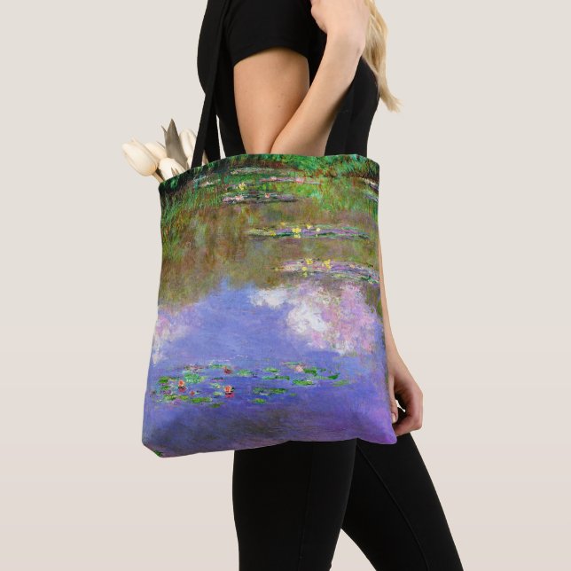 Tote Bag Claude Monet - Nymphéas, Les Nuages, (De près)