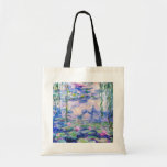 Tote Bag Claude Monet - Nymphéas / Nymphéas 1919<br><div class="desc">Nymphéas (W.1852) - Claude Monet,  Huile sur toile,  1916-1919</div>