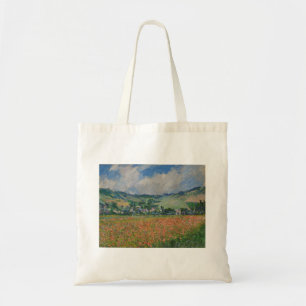 Tote Bag Claude Monet Painting, Champ de pavot à Giverny