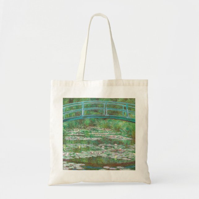 Tote Bag Claude Monet pont de football japonais. Impression (Devant)