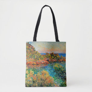 Tote Bag Claude Monet - Près de Monte Carlo,
