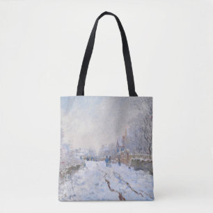 Tote Bag Claude Monet - Scène de neige à Argenteuil